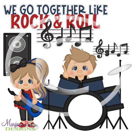 We Go Together Like Rock & Roll SVG Cutting Files